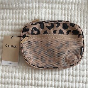 Calpak Cheetah Print Tech Organizer